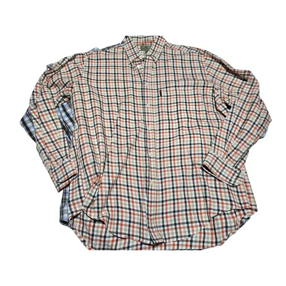 Beretta Plaid Button Up Shirts Men's XL Lot of 5‎ Cotton